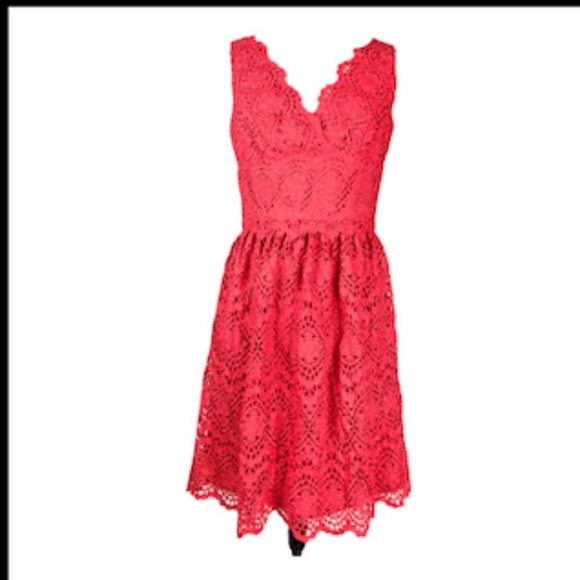 ADRIANNA Papell Womens V-Neck Sleeveless Fit-and-Flare Dress, size 2 - Picture 1 of 5